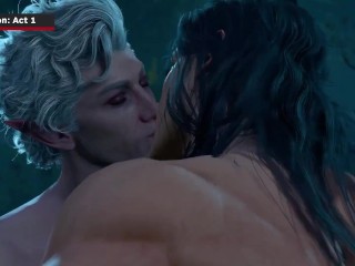 【ИГРА Прон | 4K 】BG3 Романтическая сцена без цензуры EP.01