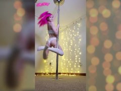 Stripping for Step-Daddy on the Pole