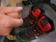 Preview 1 of 8 Cumshots on friends trashed worn DC Spartan shoes