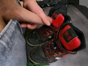 Preview 2 of 8 Cumshots on friends trashed worn DC Spartan shoes