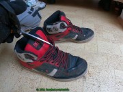 Preview 5 of 8 Cumshots on friends trashed worn DC Spartan shoes