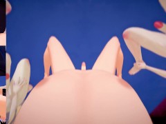 Gangbang with futas from Infinite Stratos Futa on Male Taker pov