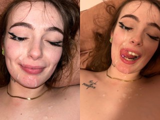 I got his Cum all over my Face & Eye🥵👁️