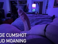 *ASMR LOUD MOANING* HUGE CUMSHOT AND DEEP VOICE DOMINANT MALE JERKING OFF