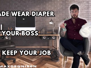 Feito Usar Fraldas Pelo Seu Chefe Para Manter Seu Emprego