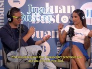 Preview 4 of Natalia Garcia Pide una hamburgesa para chuparle la polla  al repartidor en Juan Bustos Podcast