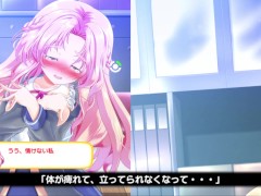 【#03 どこでも？おさわり！プリンセス☆タッチ 実況(体験版)】爆乳J〇がトイレでおっぱいやお尻を揉まれたり・・(アニメーションおさわり同人エロゲ－） 14/16