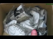 Preview 3 of Cumshot over 3 trashed AF1 pieces