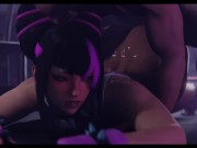 Preview 6 of Juri Have Fun Anal Fucking And Getting Cum In Ring | Hottest Anal Street Fighter Hentai 4k 60fps