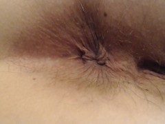 Abby's Asshole Pucker Squeeze Spread closeup