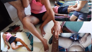 බෝඩිමේ කෑල්ලට බලෙන් දුන්න සැප Sri lankan New sex neighbor comes to help and end up fucking very hard