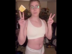 Submissive Trans OnlyFans Egirl @girl_gaymer888 Shows Off Her Cute Bulge and Tiddies