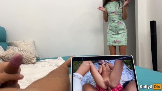 I wanted to jerk off normally, but my wife came and took everything into her own hands
