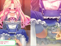 【#04 どこでも？おさわり！プリンセス☆タッチ 実況(体験版)】爆乳J〇が手マンされたりクンニされてイカされてしまい・・・(アニメーションおさわり同人エロゲ－） - Screenshot 8 of 16 - Bigtits Hentai