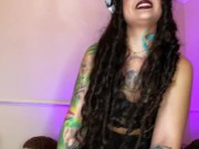 Preview 1 of COMPILATION - Goth girl farting - squirt on bibble - sneezing