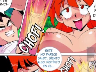 ベジータは本物の巨乳赤毛とセックス - ドラゴンボールエロアニメ