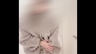 Squeaking Sound Echoes From A Personal Shooting Dildo Masturbation In A Shopping Mall Restroom Ω Visit The Fan Site For