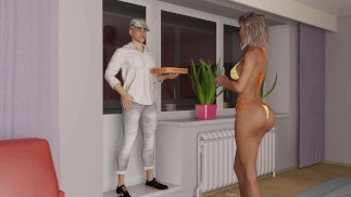 TACOS: Cuckold Husband Shares His Wife With The Pizza Delivery Guy While He Watches Ep 4
