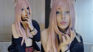 Egirl 学生放学后吸烟（我的 0nlyfans/ManyVids 上的完整视频）