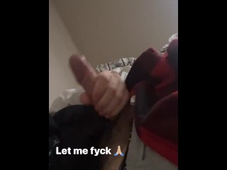 White Cock Gets Hard