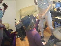 As Soon as He Heard it was a Threesome HE CAME INSTANTLY!