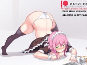 Preview 1 of Hentai maid girl in Jack-o pose! - 4k hentai 60fps
