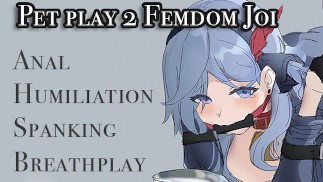 [Hentai JOI] Mistress's new pet 2 (Anal, Bondage, Pet play, Femdom)