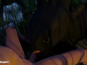 Preview 5 of Toothless suck dick at human