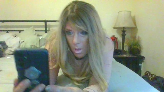 crossdresser having fun