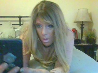 Crossdresser having Fun