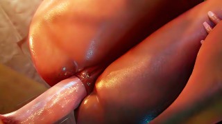 Juicy coño Thalita Lyra recibe creampie en su estrecho Latina agujero anal
