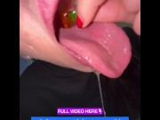 Preview 4 of Your giantess Ashley swallows whole gummy snakes