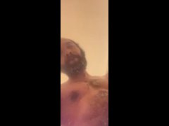 Jack off in shower nut