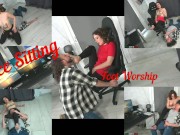 Preview 5 of Foot Worship And Cum In Pants Humiliates employee at interview