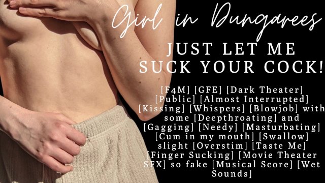 ASMR  Fuck my face in this movie theater  Audio Porn  Blowjob  Public