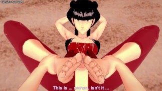 Май делает вам футфетиш на пляже! Аватар Последний Маг Стихий Ноги от первого лица