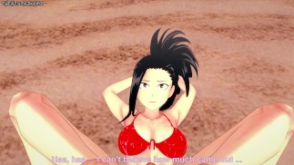 Momo Yaoyorozu Gives You a Footjob At The Beach! My Hero Academia POV