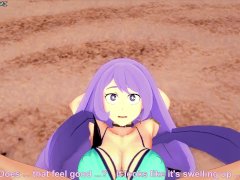 Nejire Hado Gives You a Footjob At The Beach! My Hero Academia Feet POV