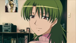 Cutie With Short Green Hair Makes Paizuri With Her Big Tits | Hentai
