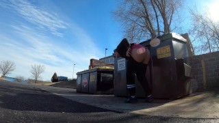 Pantsing Prank - Public Dumpster - Sammi Starfish