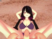 Preview 3 of Kurumi Tokisaki Gives You a Footjob At The Beach! Date A Live Feet POV