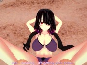 Preview 5 of Kurumi Tokisaki Gives You a Footjob At The Beach! Date A Live Feet POV