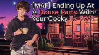 [M4F] Terminando em uma festa em casa com seu ex-namorado safado || Gemidos masculinos || Voz profunda