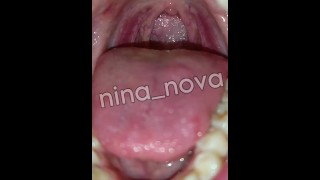 Língua boca uvula fetiche