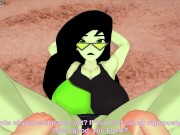 Preview 5 of Shego Gives You a Footjob At The Beach! Kim Possible Feet POV