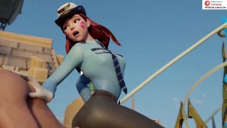 Police Girl Dva Hot Ass Jerking And Getting Cum In Aquapark Hottest Overwatch Hentai 4K 60Fps