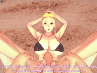 Cammy White gives you a Footjob at the Beach! Street Fighter Feet POV