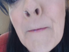 Big Glittered Lip Gloss Duck Lips Smelling