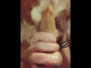 Super DILF Spun Daddy strips, sucks, blows clouds on your hard cock