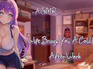 ASMR|[ロールプレイ]妻はあなたに仕事の後に寒いものをもたらします[F4M]